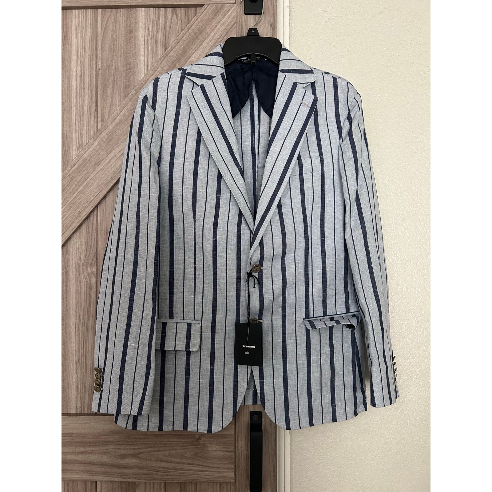 Nwt Takeshy Kurosawa Made In Italy Striped Blazer Men